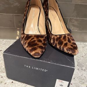 NEW- Never Worn The Limited Leopard Tatum Heels Size 8.5